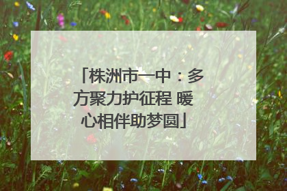 株洲市一中：多方聚力护征程 暖心相伴助梦圆
