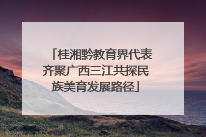 桂湘黔教育界代表齐聚广西三江共探民族美育发展路径