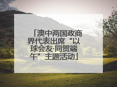 澳中两国政商界代表出席“以球会友·同贺端午”主题活动
