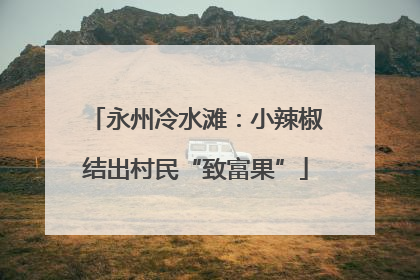 永州冷水滩：小辣椒结出村民“致富果”