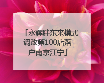永辉胖东来模式调改第100店落户南京江宁