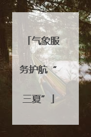 气象服务护航“三夏”