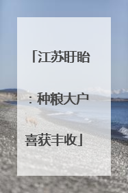 江苏盱眙：种粮大户喜获丰收