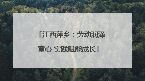 江西萍乡：劳动润泽童心 实践赋能成长