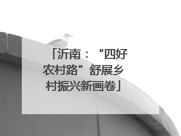 沂南：“四好农村路”舒展乡村振兴新画卷