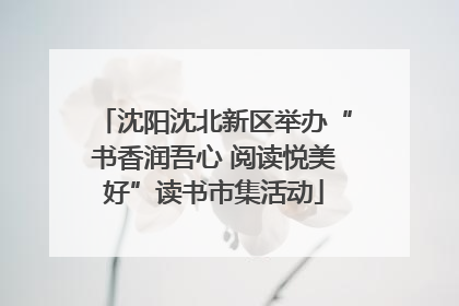 沈阳沈北新区举办“书香润吾心 阅读悦美好”读书市集活动