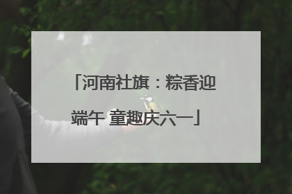 河南社旗：粽香迎端午 童趣庆六一