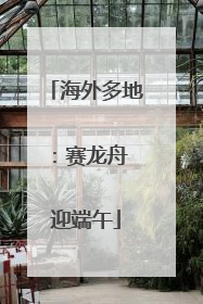 海外多地：赛龙舟 迎端午