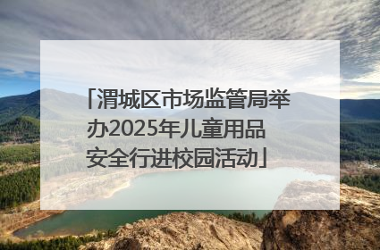 渭城区市场监管局举办2025年儿童用品安全行进校园活动