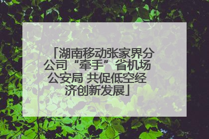湖南移动张家界分公司“牵手”省机场公安局 共促低空经济创新发展