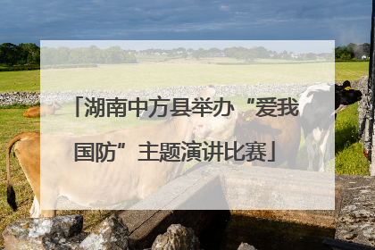 湖南中方县举办“爱我国防”主题演讲比赛