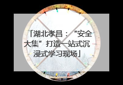 湖北孝昌：“安全大集”打造一站式沉浸式学习现场