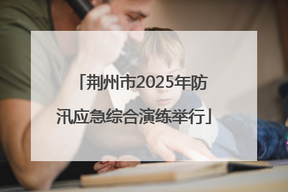 荆州市2025年防汛应急综合演练举行