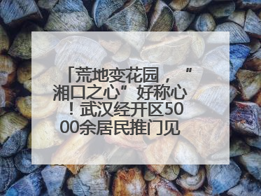 荒地变花园，“湘口之心”好称心！武汉经开区5000余居民推门见绿满眼风景
