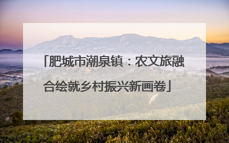 肥城市潮泉镇：农文旅融合绘就乡村振兴新画卷