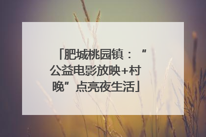 肥城桃园镇：“公益电影放映+村晚”点亮夜生活