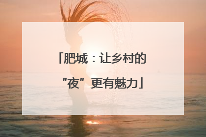肥城：让乡村的“夜”更有魅力