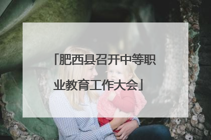 肥西县召开中等职业教育工作大会