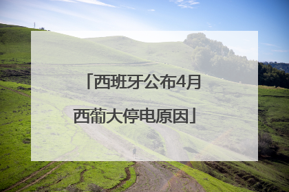 西班牙公布4月西葡大停电原因