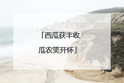 西瓜获丰收 瓜农笑开怀