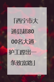西宁市大通县超8000名大通护工蹚出一条致富路