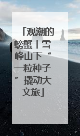 观潮的螃蟹丨雪峰山下“一粒种子”撬动大文旅