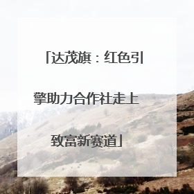 达茂旗：红色引擎助力合作社走上致富新赛道