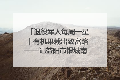 退役军人每周一星｜有机果栽出致富路——记益阳市银城南湖蔬果农民专业合作社总经理晏桂明