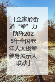 金家岭街道“拳”力助阵2025年全国老年人太极拳健身展示大联动