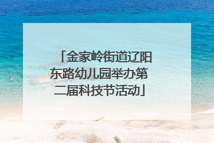 金家岭街道辽阳东路幼儿园举办第二届科技节活动