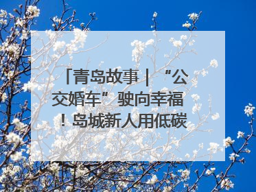 青岛故事｜“公交婚车”驶向幸福！岛城新人用低碳浪漫点亮城市