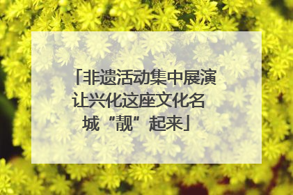 非遗活动集中展演 让兴化这座文化名城“靓”起来