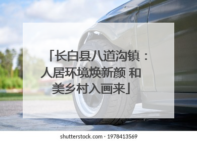 长白县八道沟镇：人居环境焕新颜 和美乡村入画来