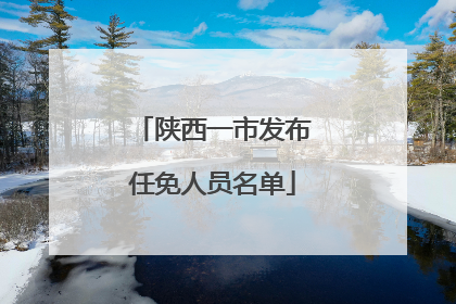 陕西一市发布任免人员名单