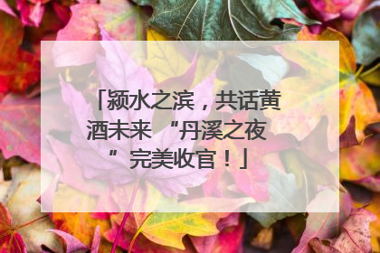 颍水之滨，共话黄酒未来 “丹溪之夜”完美收官！