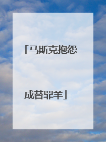 马斯克抱怨成替罪羊