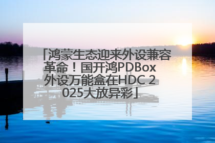 鸿蒙生态迎来外设兼容革命！国开鸿PDBox外设万能盒在HDC 2025大放异彩