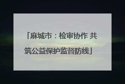 麻城市：检审协作 共筑公益保护监督防线