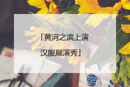 黄河之滨上演汉服展演秀