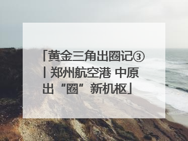 黄金三角出圈记③丨郑州航空港 中原出“圈”新机枢