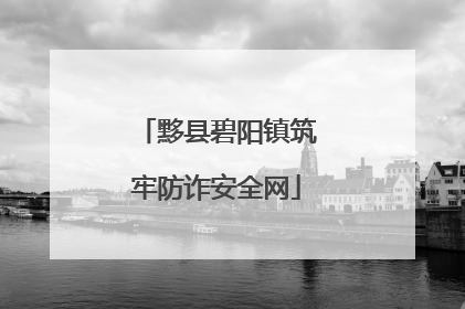 黟县碧阳镇筑牢防诈安全网