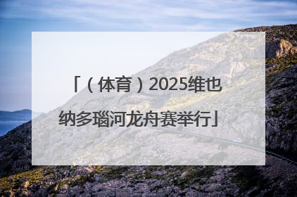（体育）2025维也纳多瑙河龙舟赛举行