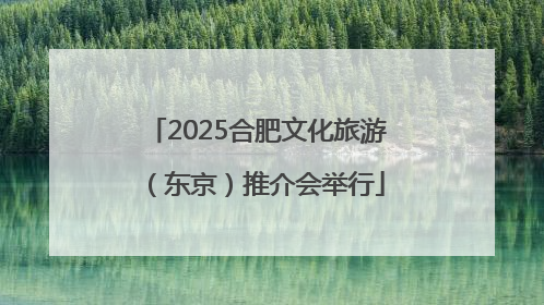 2025合肥文化旅游（东京）推介会举行