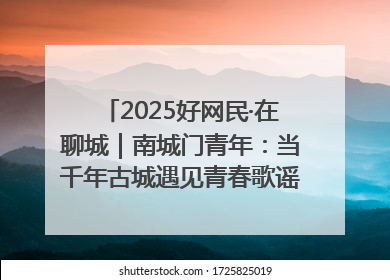 2025好网民·在聊城｜南城门青年：当千年古城遇见青春歌谣 一湖碧水见证的“聊城式浪漫”