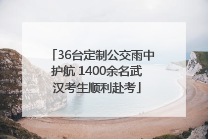 36台定制公交雨中护航 1400余名武汉考生顺利赴考