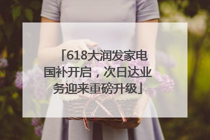618大润发家电国补开启，次日达业务迎来重磅升级