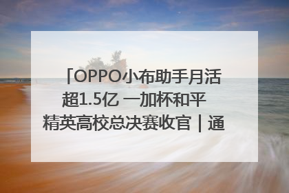 OPPO小布助手月活超1.5亿 一加杯和平精英高校总决赛收官｜通讯Plus·早报