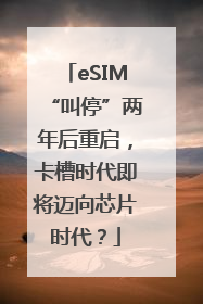 eSIM“叫停”两年后重启，卡槽时代即将迈向芯片时代？